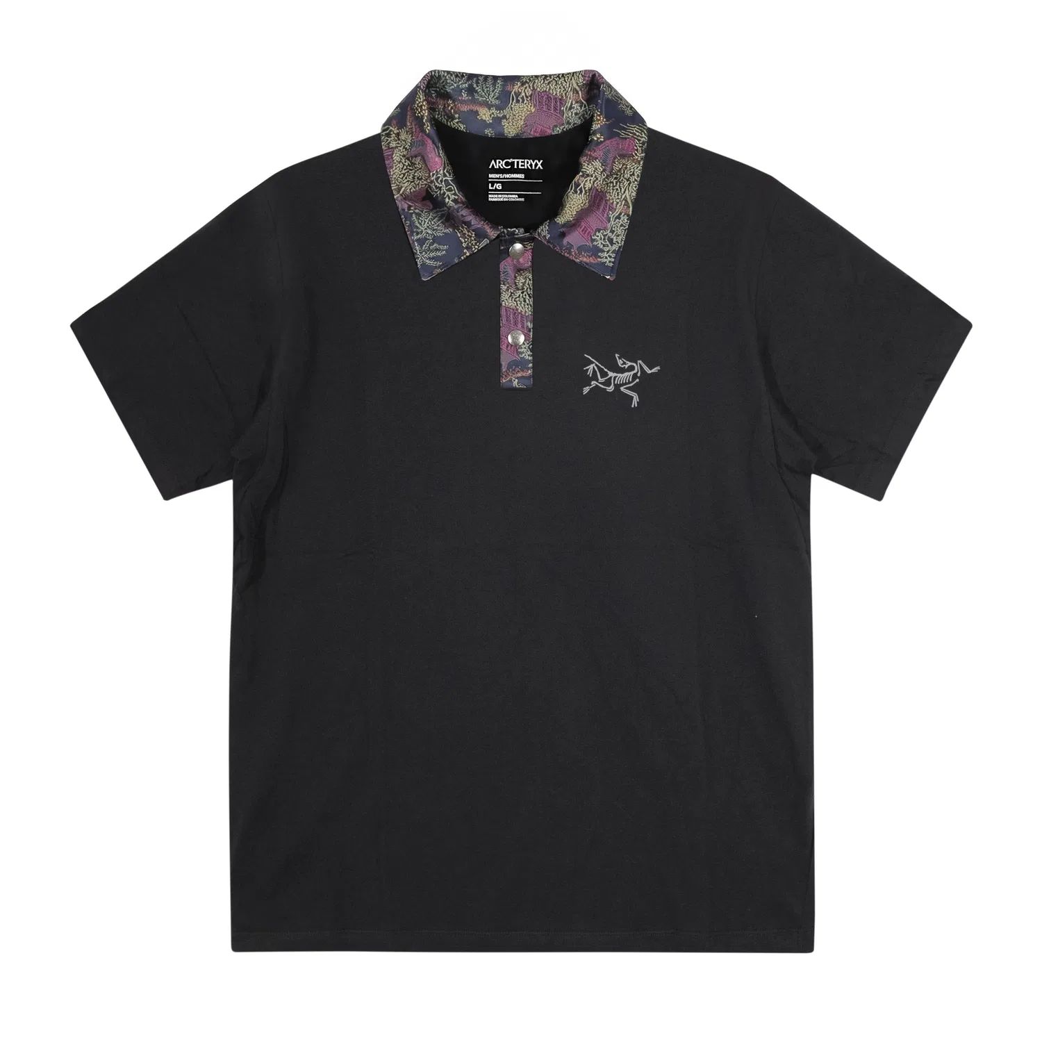 Футболка с поло-воротником Arcteryx, Black