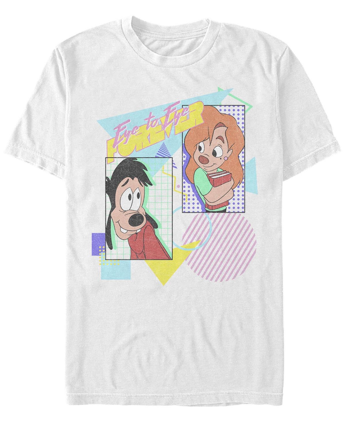 

Мужская футболка с коротким рукавом a goofy movie eye to eye 80-х Fifth Sun, белый