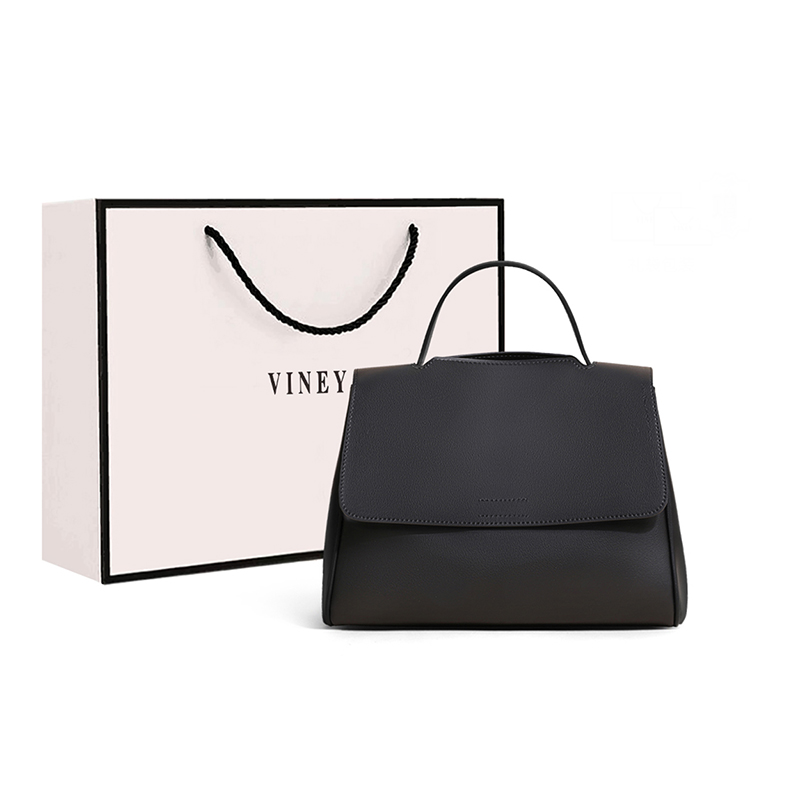 

VINEY Кожаная сумка через плечо, Black