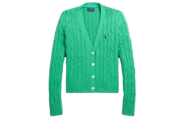 Polo Ralph Lauren Свитер Women's Green V-образный вырез Moderate Others — фото 3
