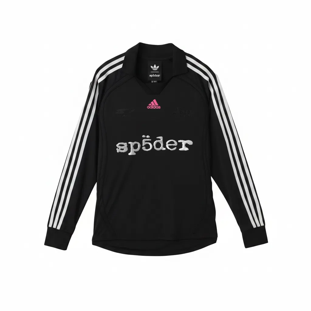 Футболка X Sp5der с воротником, черная, Adidas Originals