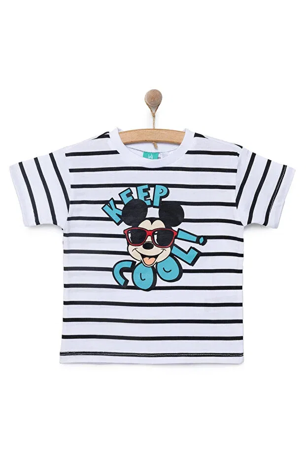 Детская футболка с коротким рукавом Mickey Mouse Disney, Ecru