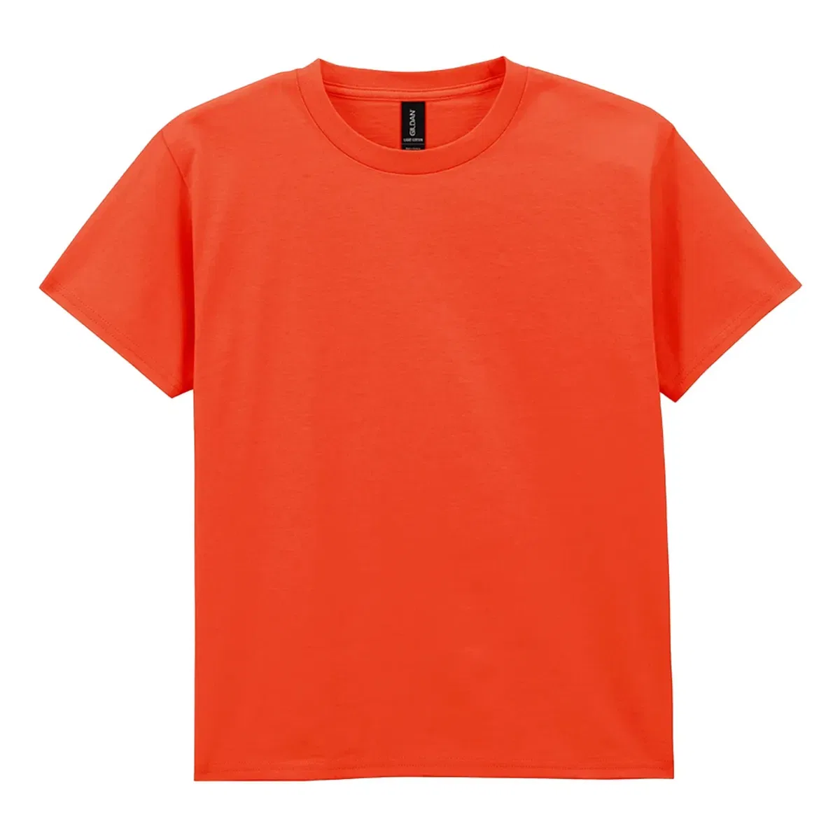 Детская хлопковая футболка Plain Lightweight T-Shirt Gildan, Orange