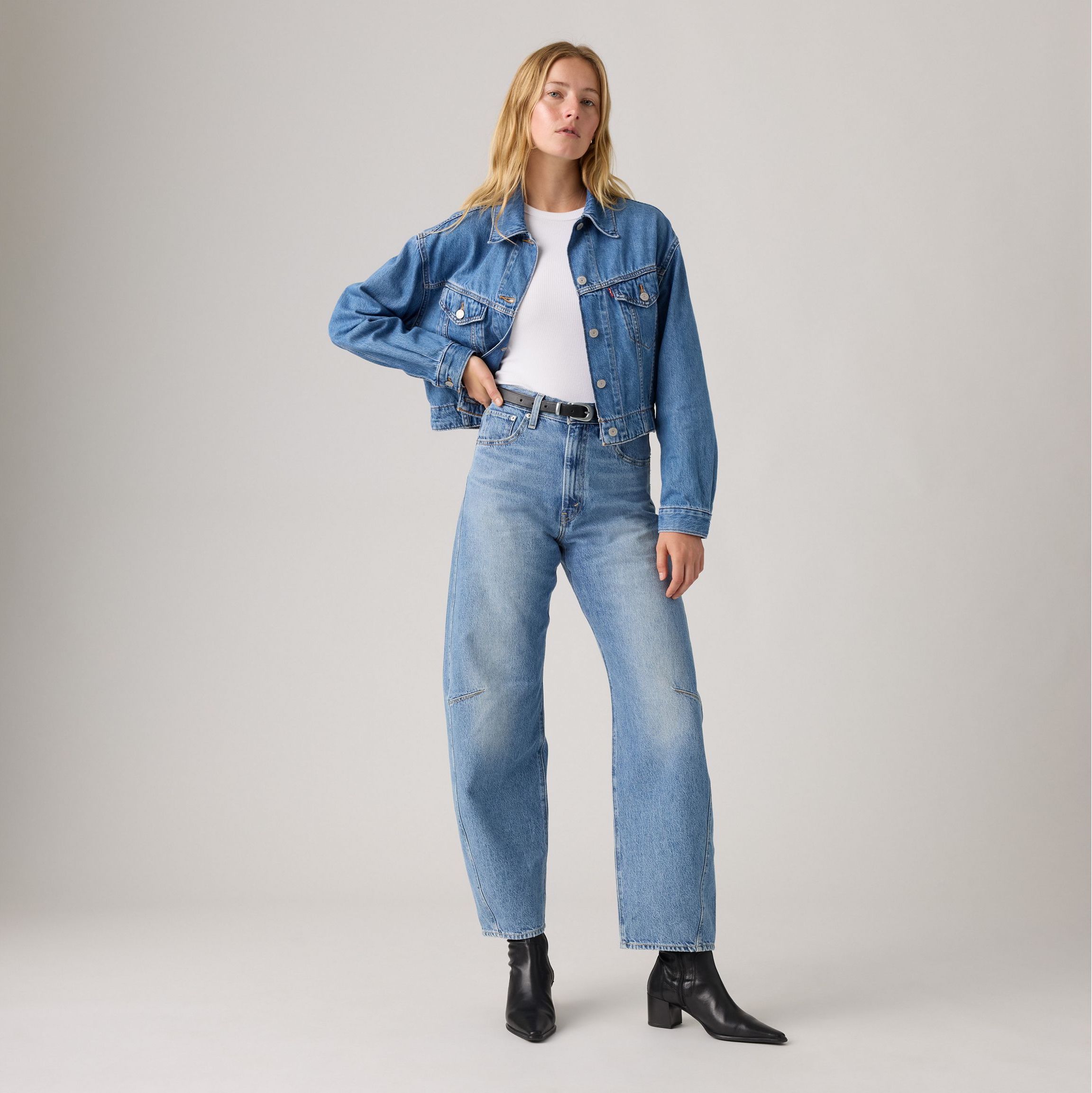 Женские джинсы Levi's Cinch Barrel, светло-синий — фото 2