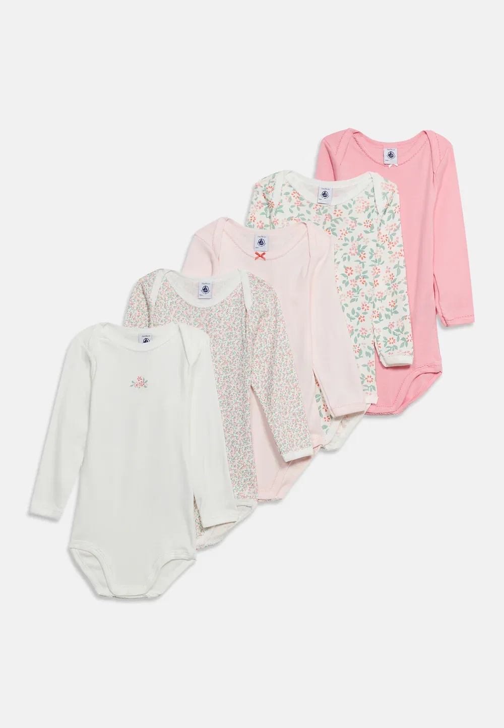 5 кубиков пресса - тело Petit Bateau, Pink