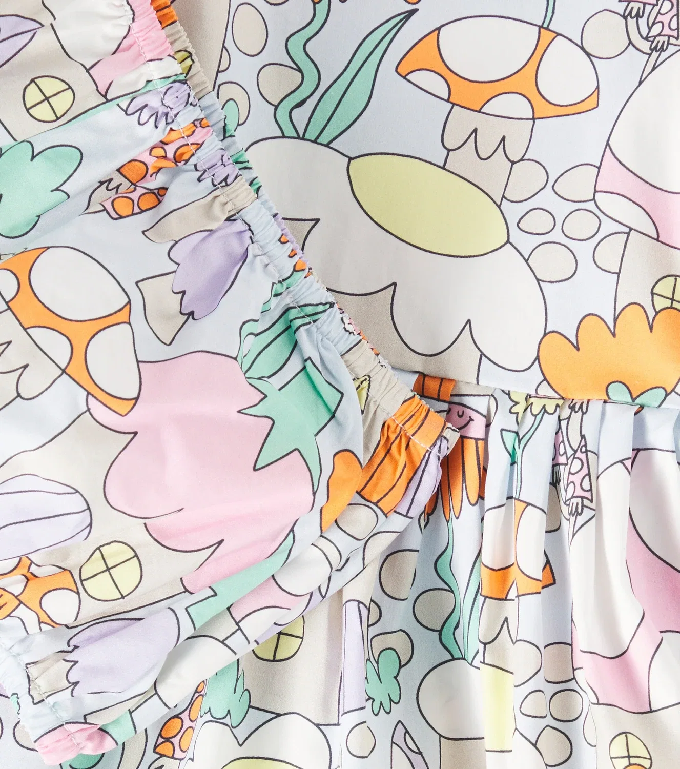 Комплект детского платья и панталон с принтом Stella Mccartney Kids, мультиколор — фото 3