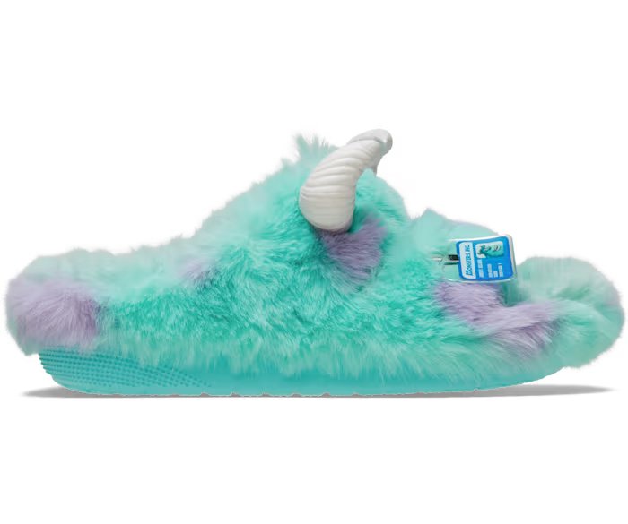 Сандалии унисекс Crocs Classic Cozzzy x Monsters, Inc. Sulley, голубой — фото 3
