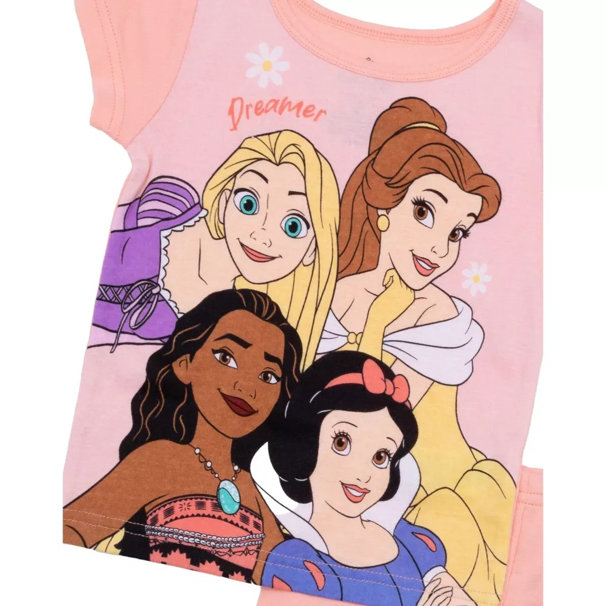 Детский комплект пижам для девочек хлопковый Disney Princess Disney, Pink-Princess — фото 2