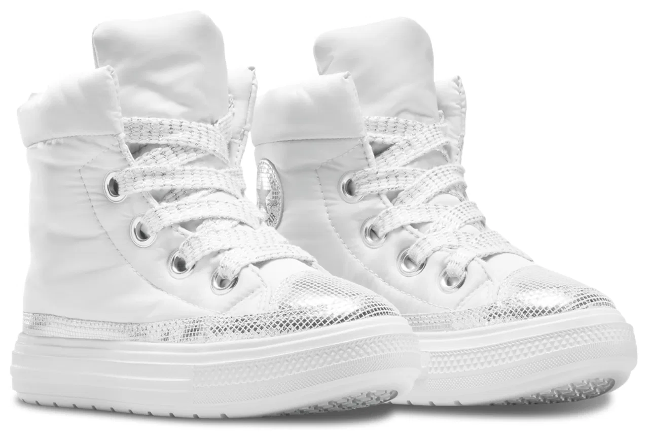 Ботинки для девочек Chuck Taylor All Star Elements High Converse, цвет Barely Grey/Silver/Black — фото 2