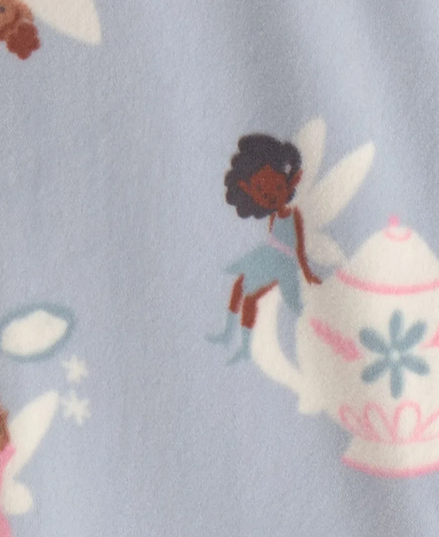 Пижама-слип с ножками DreamPlush с застежкой-молнией 2-way, модель Fairies Carter's, Blue — фото 4