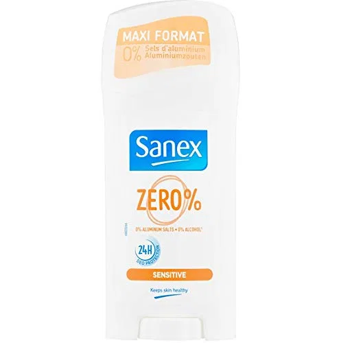 Дезодорант-стик Sanex Zero% Sensitive, 6x65 мл, без отдушки