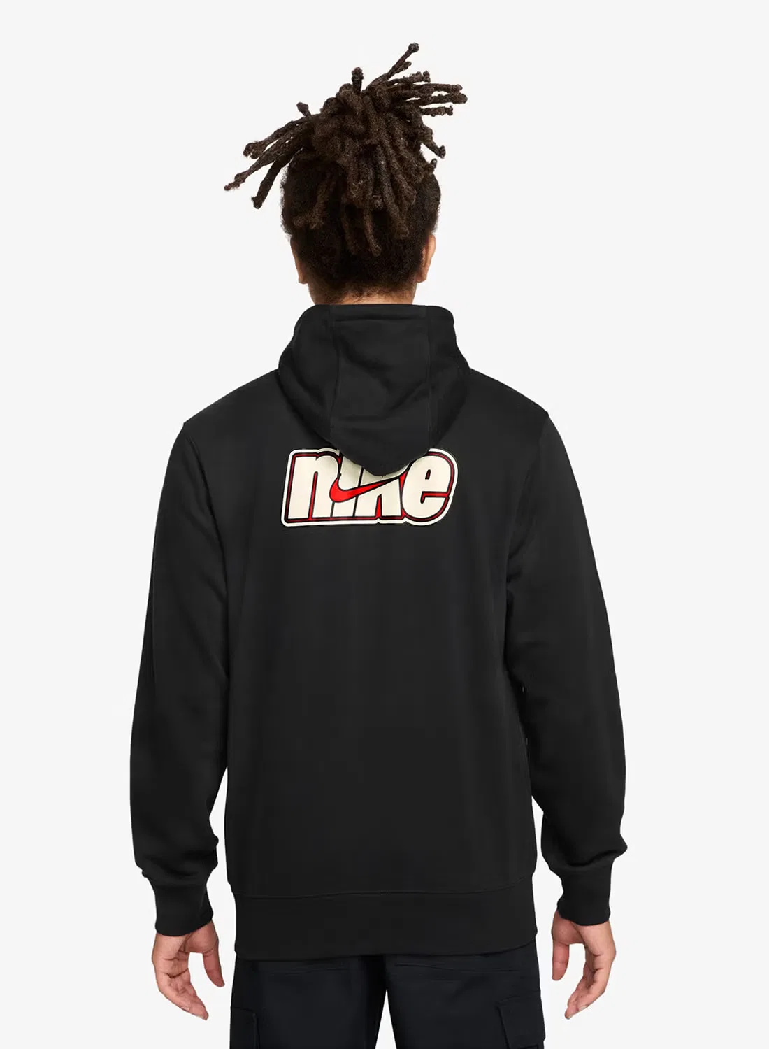 Худи на молнии с капюшоном Club fleece Nike, черный — фото 2