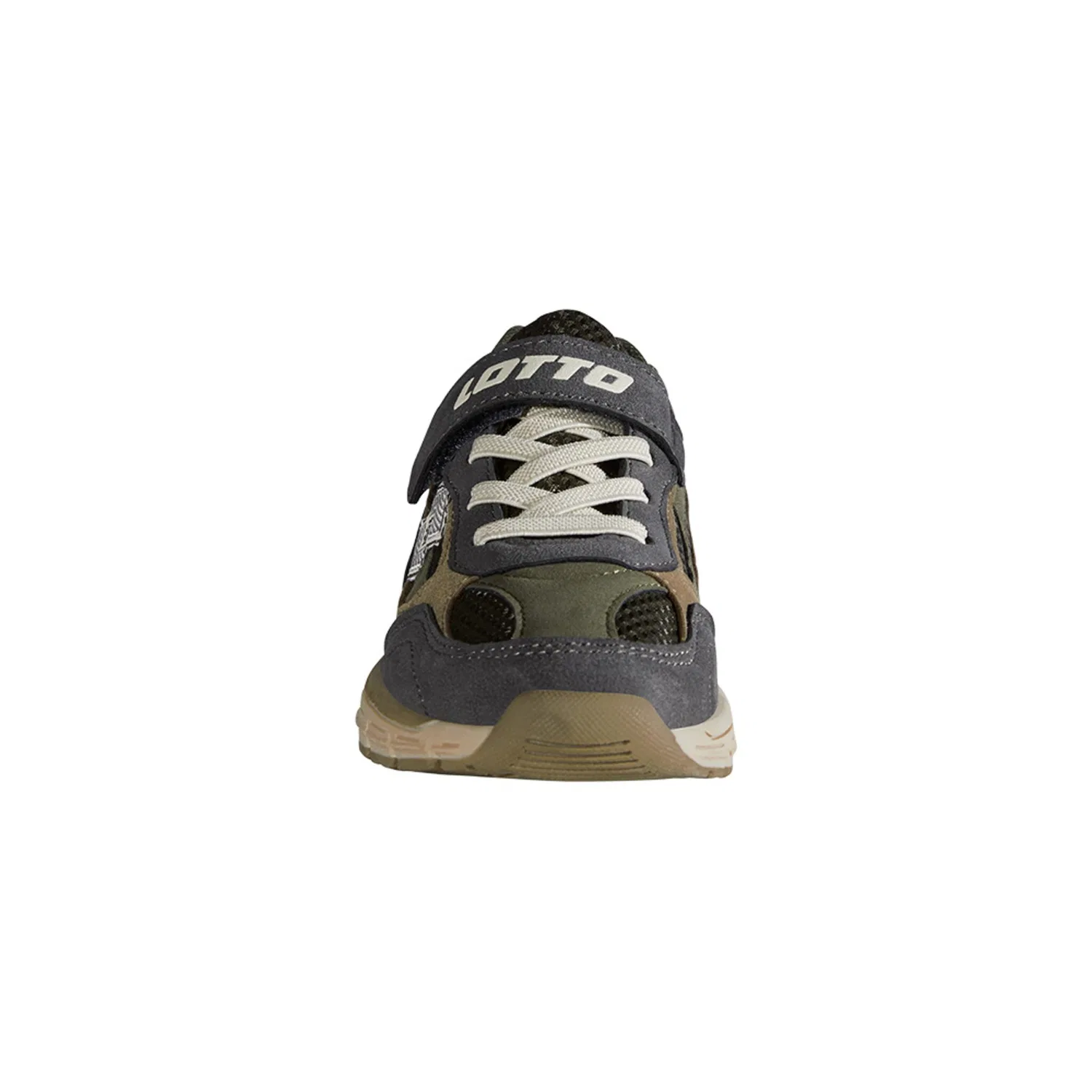 Детские спортивные кроссовки с эластичной шнуровкой Lotto, Dark Grey Olive — фото 3