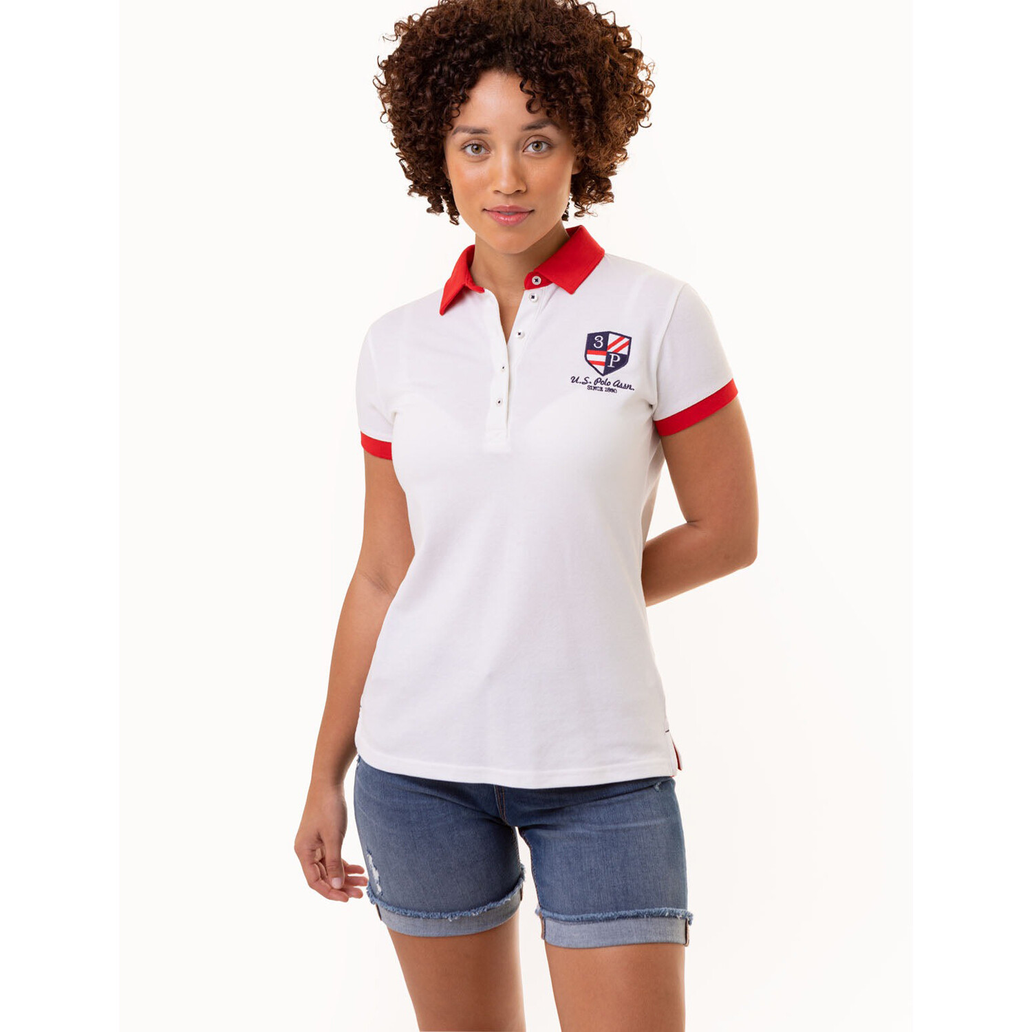 

Футболка-поло U.S. Polo Assn. Short Sleeve Crest Patch, белый