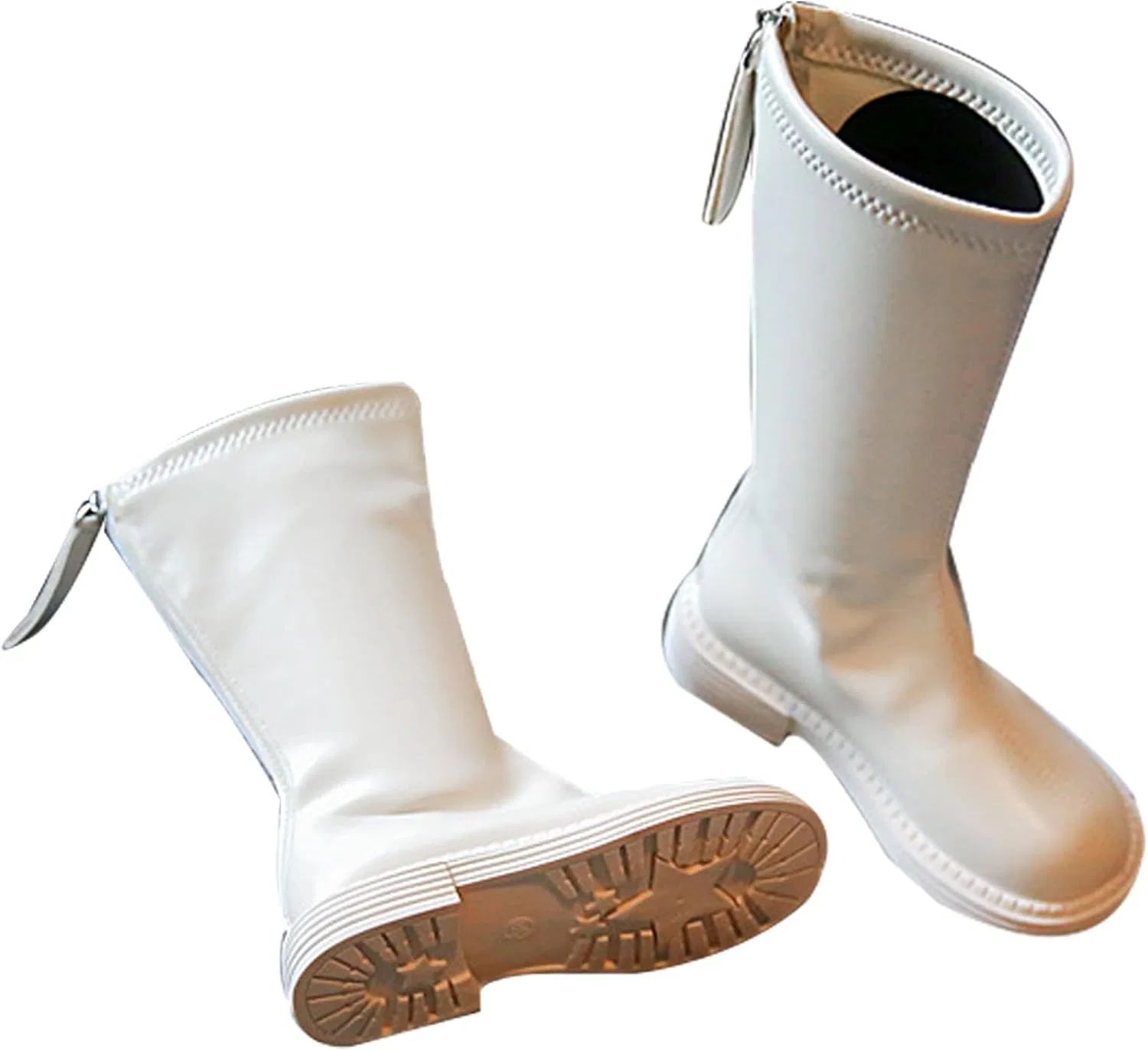 Детские сапоги для верховой езды с принтом Autumn Girls Horse Riding Boots FXiaoy, White