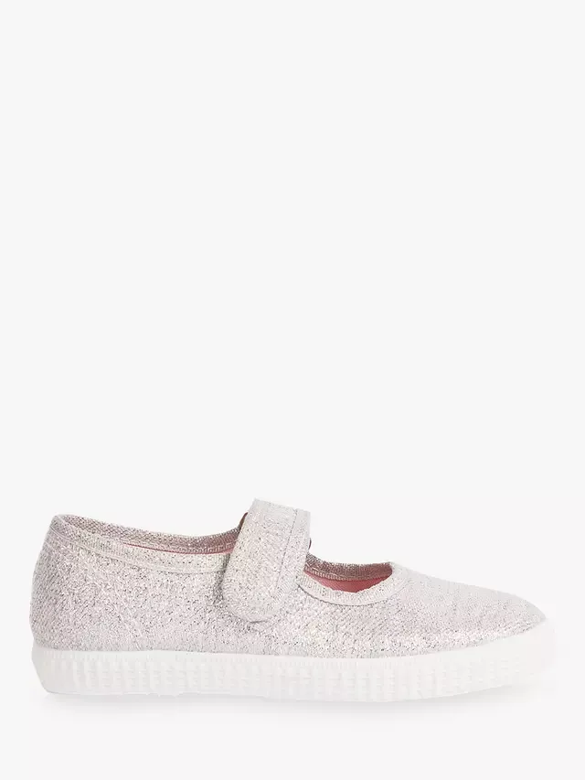 Детские кеды Hampton Martha из парусины Trotters, Silver