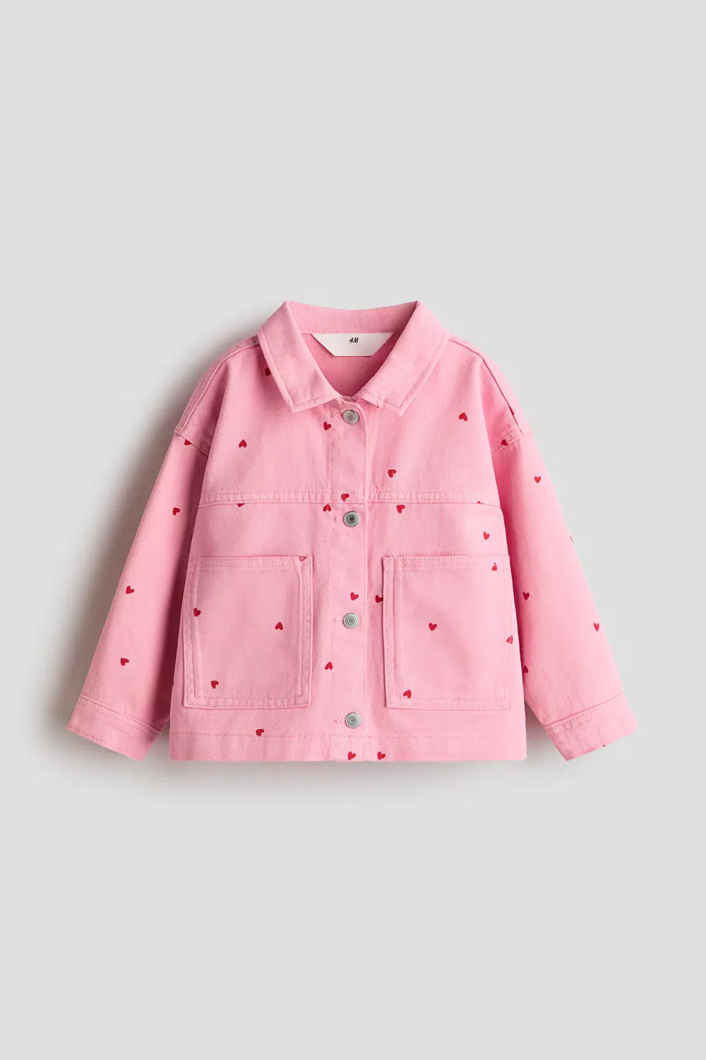 Куртка из саржевой ткани с узором H&M, Rosa/Herzen