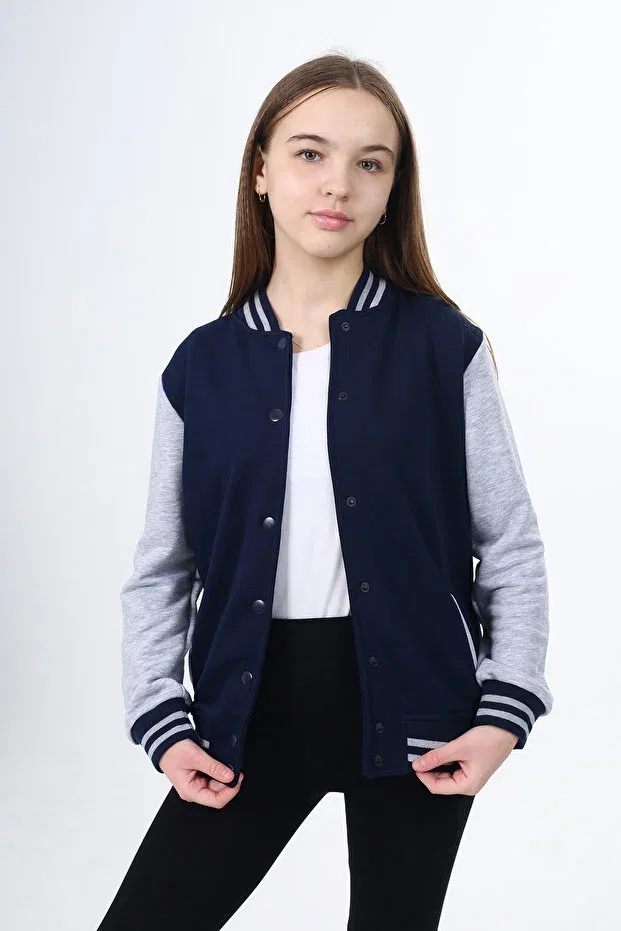 Детский кардиган в полоску Unisex children's college cardigan Toontoy, Navy Blue