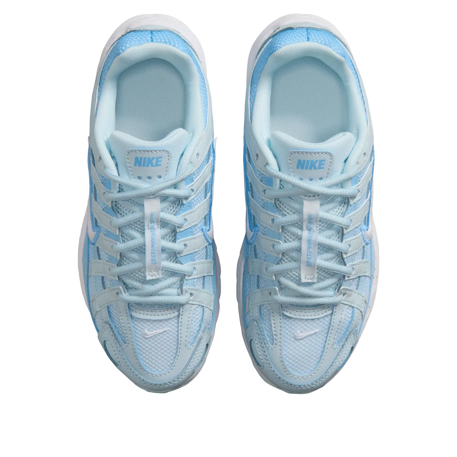 Детские кроссовки с шнуровкой Nike P-6000, синий — фото 2
