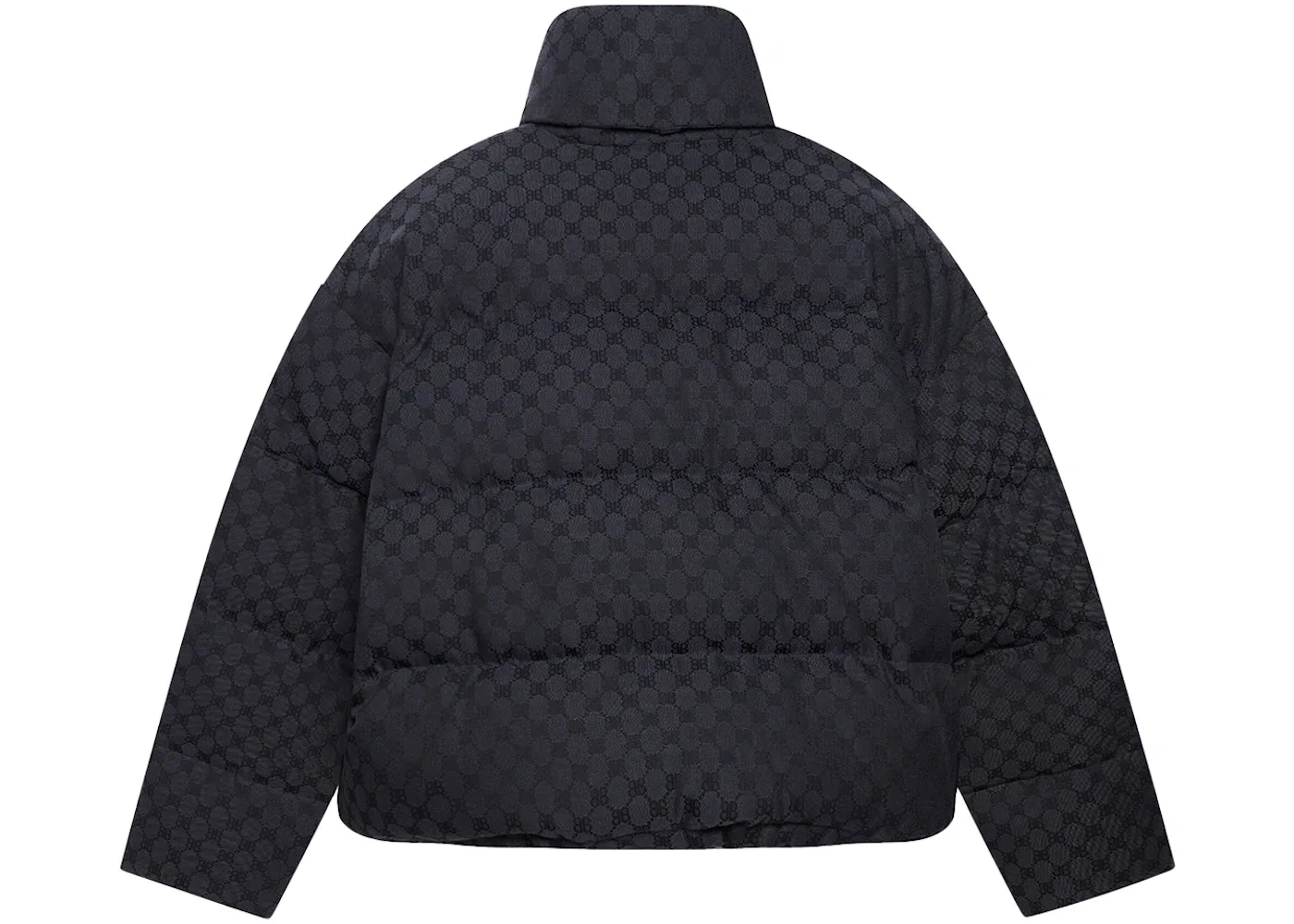 Мужская куртка-пуховик Hacker BB Puffer Jacket Gucci, Black Dark Grey — фото 2