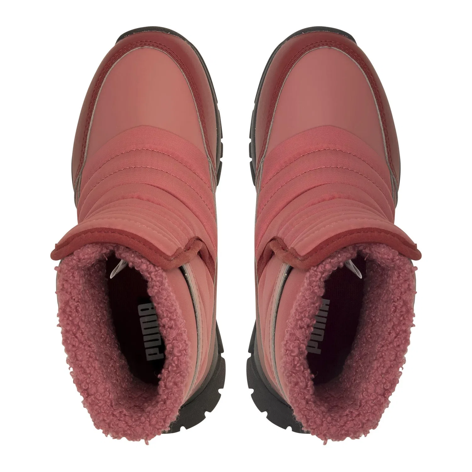 Детские зимние ботинки с высоким голенищем Puma Nieve, Rot Orange — фото 4