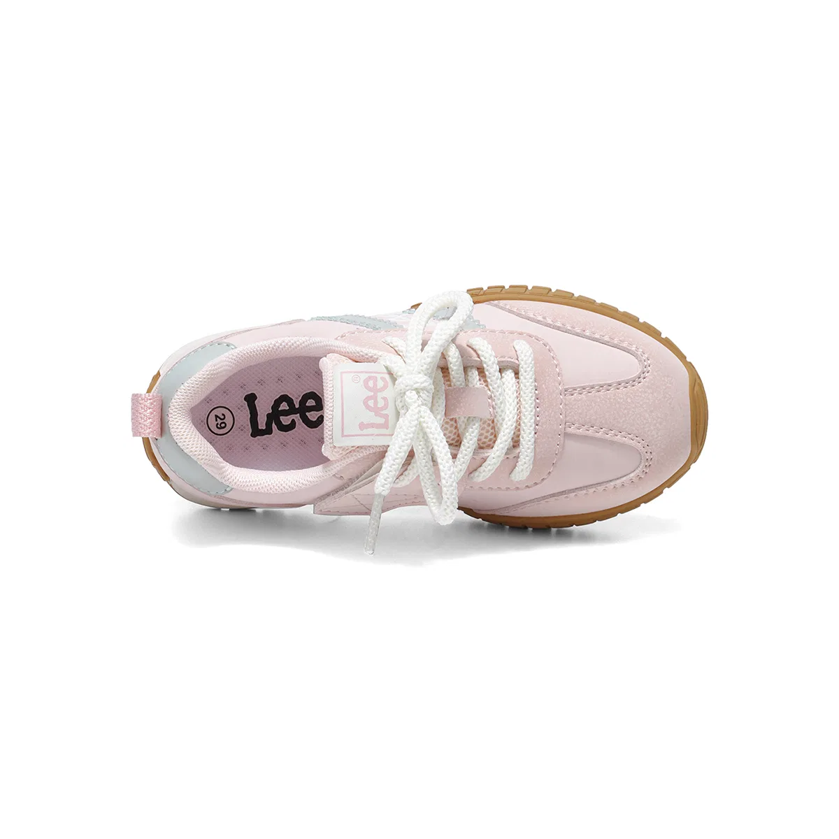 Детские кроссовки из экокожи с низким верхом Pink Lee — фото 4