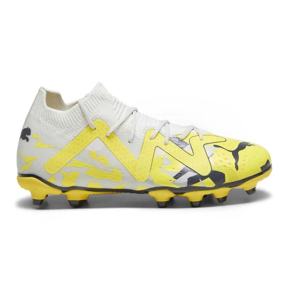 Детские футбольные бутсы FUZIONFIT360 Future Match Fg/Ag Jr PUMA, Gray Asphalt Yellow Blaze