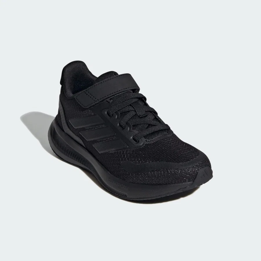 Кроссовки детские с липучкой RUNFALCON 5 EL C adidas, Черный — фото 4