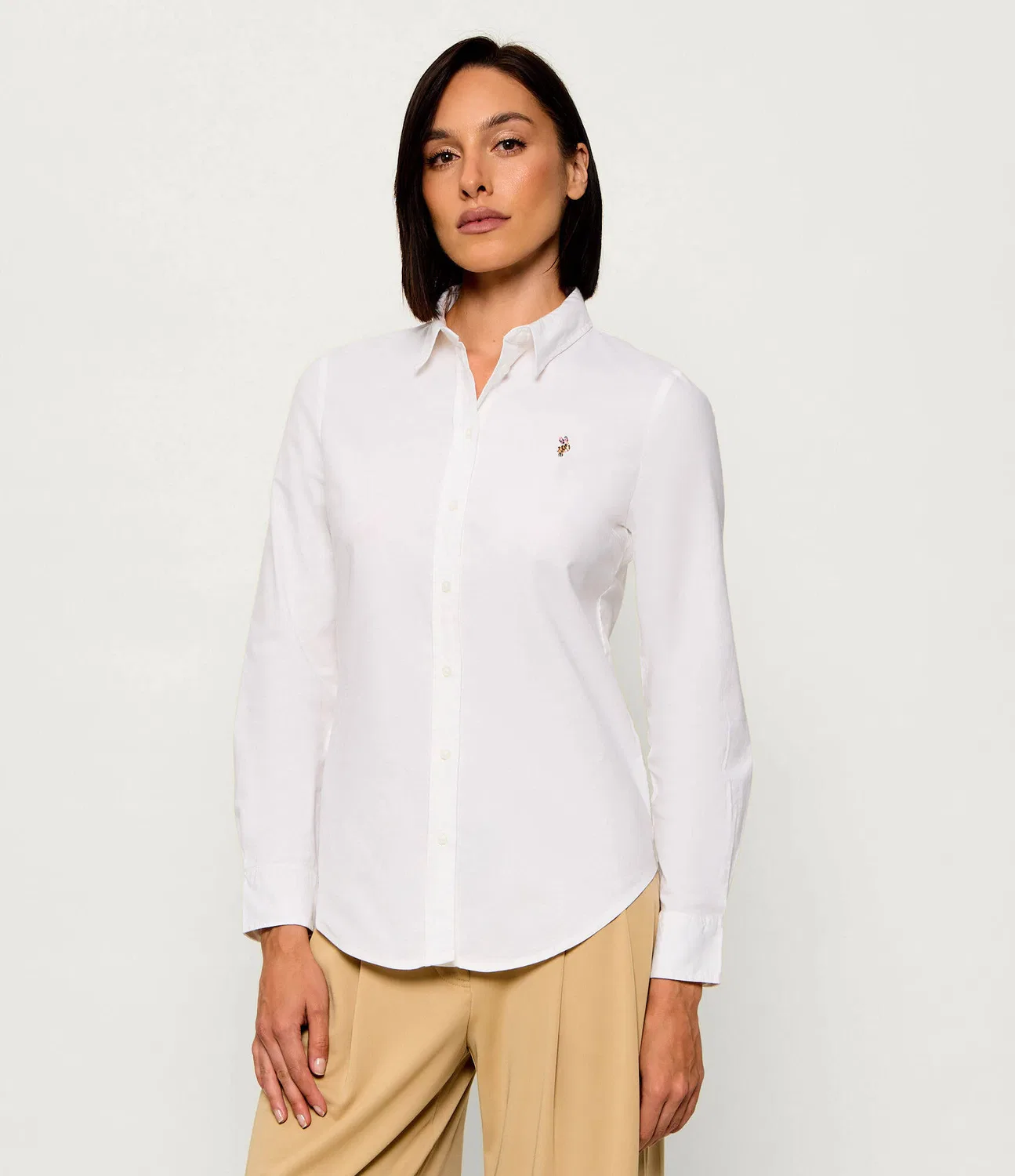 Женская рубашка с длинным рукавом U.S. Polo Assn., Bianco