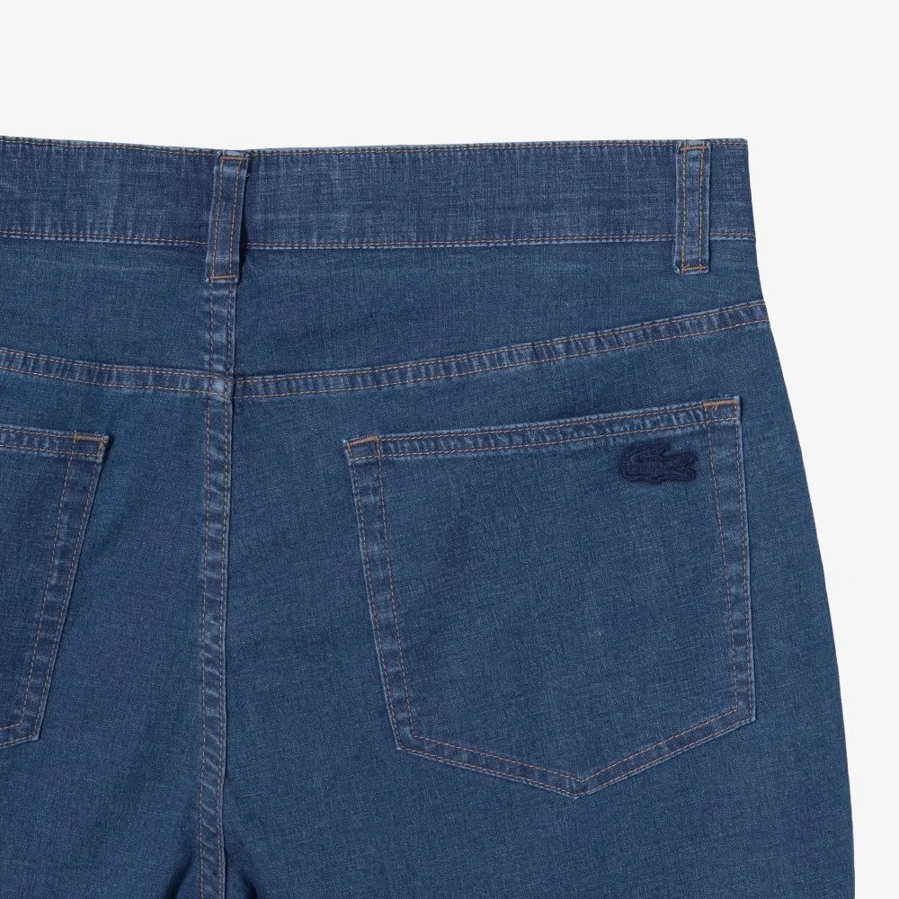 Мужские летние джинсы Lacoste Summer Denim Like светло-голубые — фото 3