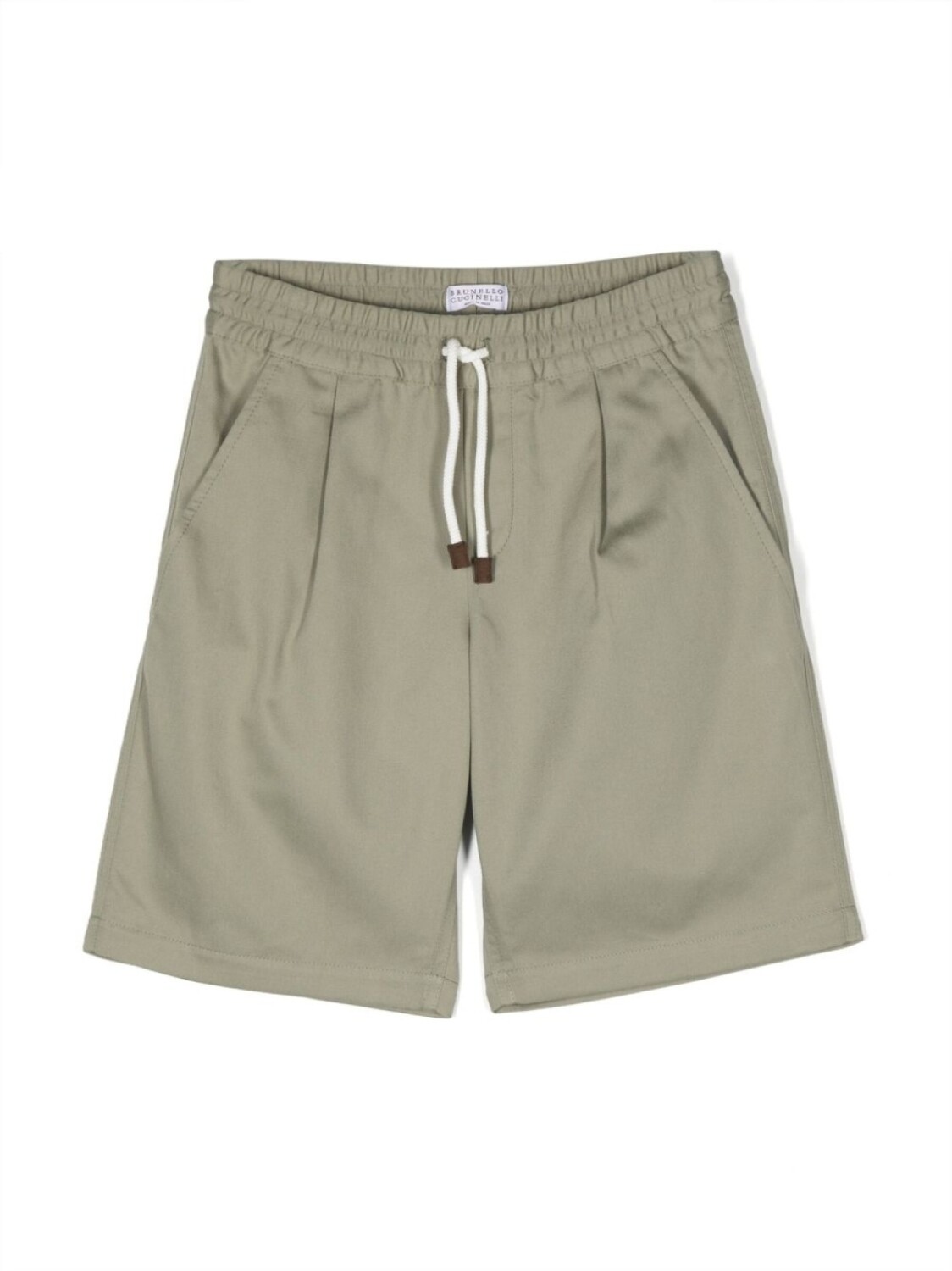 

Brunello Cucinelli Kids шорты с кулиской, зеленый