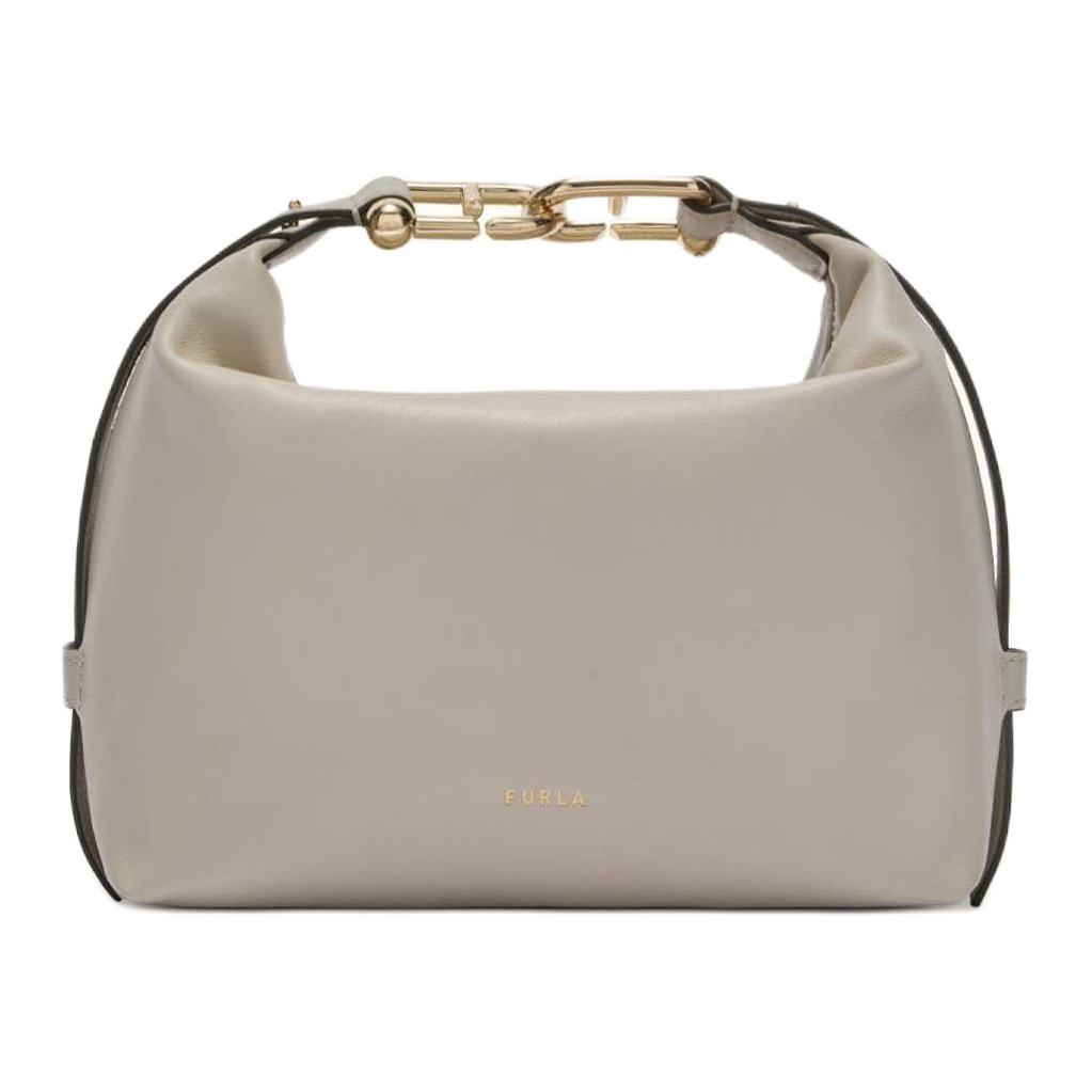 

Furla Миниатюрная женская сумка из телячьей кожи светло-серого цвета