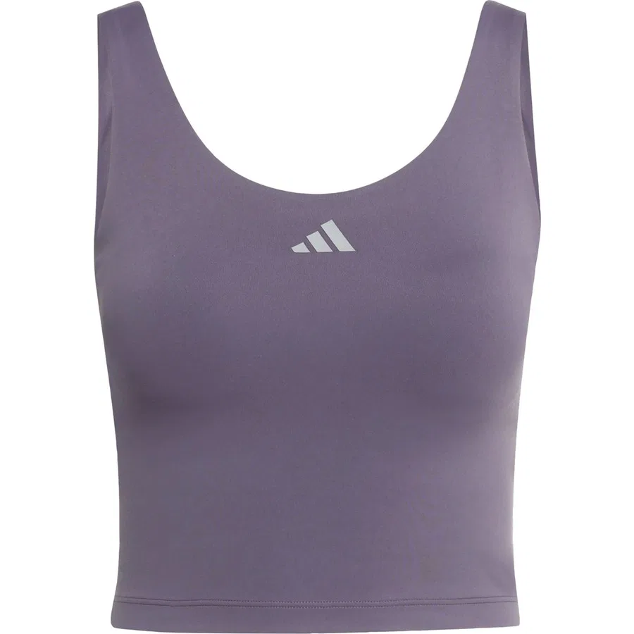 Спортивный топ без рукавов с принтом 3 Stripes Studio All Me adidas, Черный — фото 3