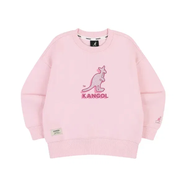 Свитшот с вышивкой, qd 0011 Kangol Kids, розовый