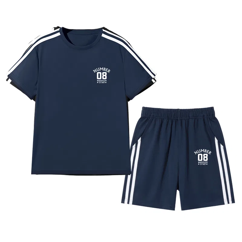 Детский спортивный комплект для мальчиков с принтом Navy Blue/H08K WARRIOR