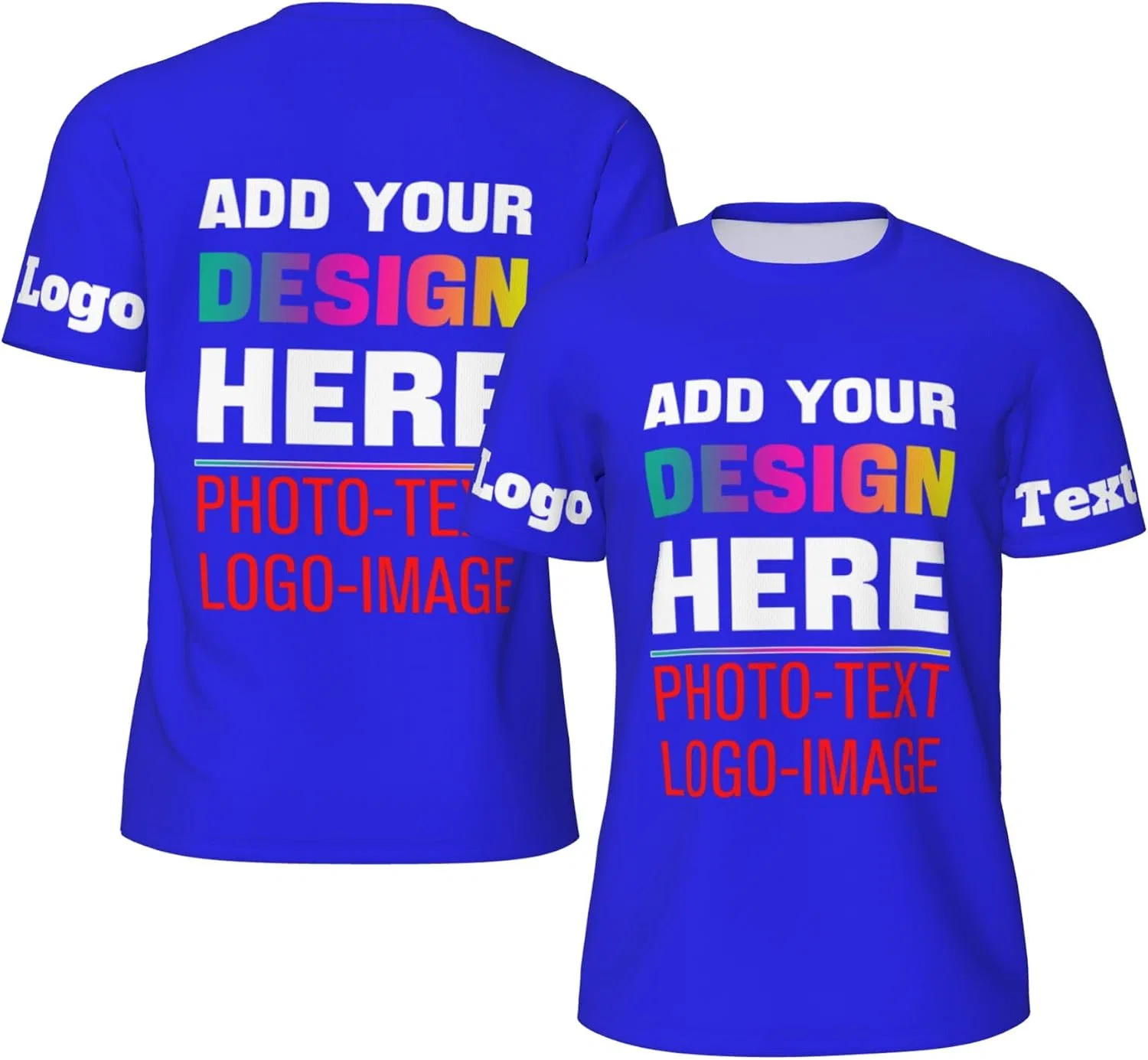 Футболка с принтом Custom T-Shirt, Dark Blue