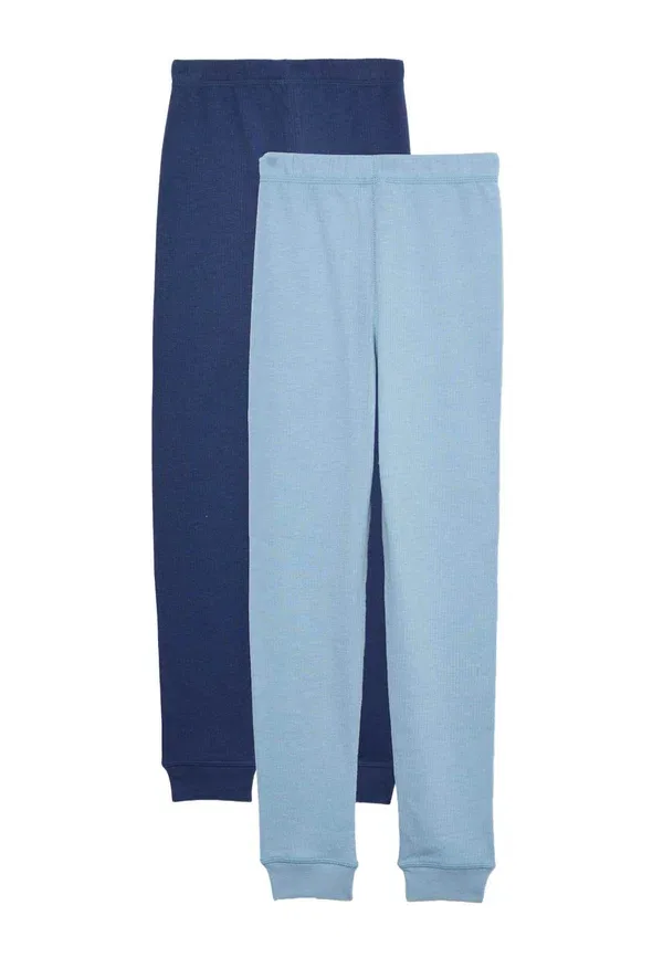 Леггинсы из хлопка 2Pk Marks & Spencer, темно-синий mix — фото 2