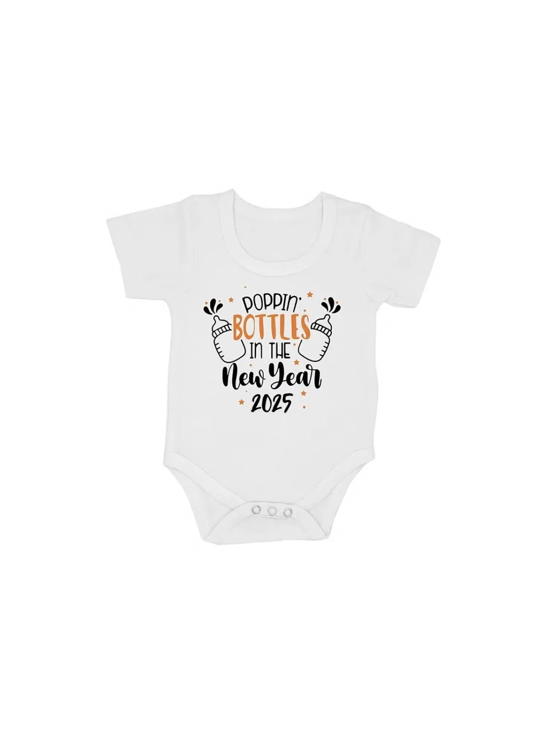 Боди-комбинезон с принтом 1st New Year Printshop4Me, белый