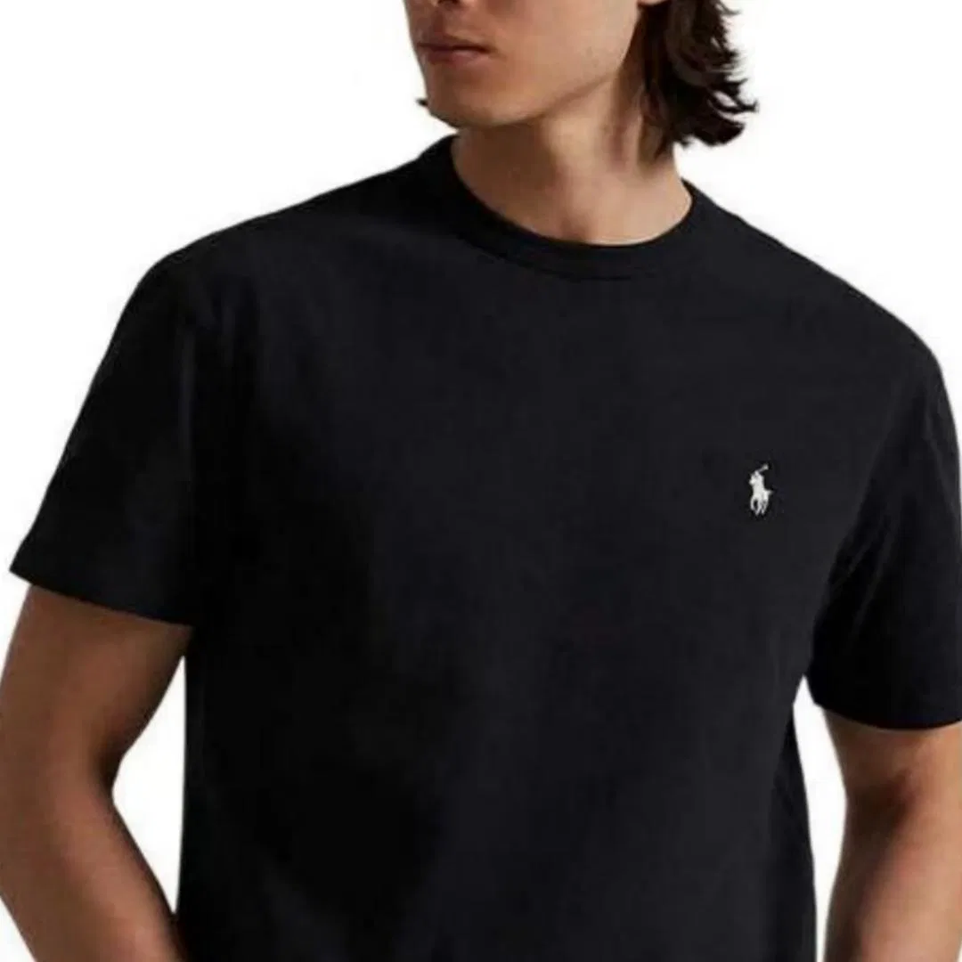 Мужская футболка с круглым вырезом Polo Ralph Lauren, Black — фото 4