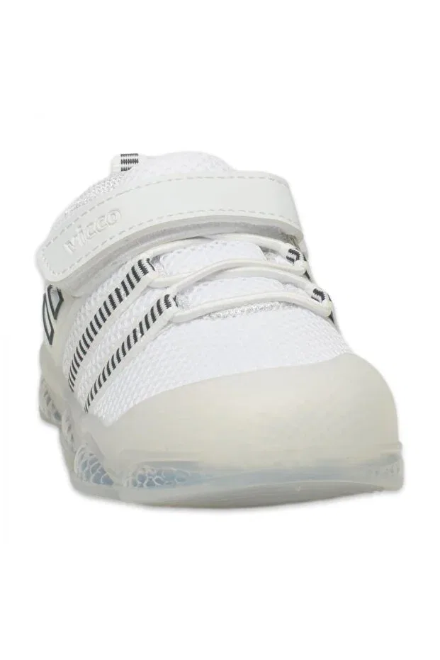 Детские спортивные кроссовки для девочек светящиеся Orante Bebe Vicco, 1101 White/Navy Blue — фото 3