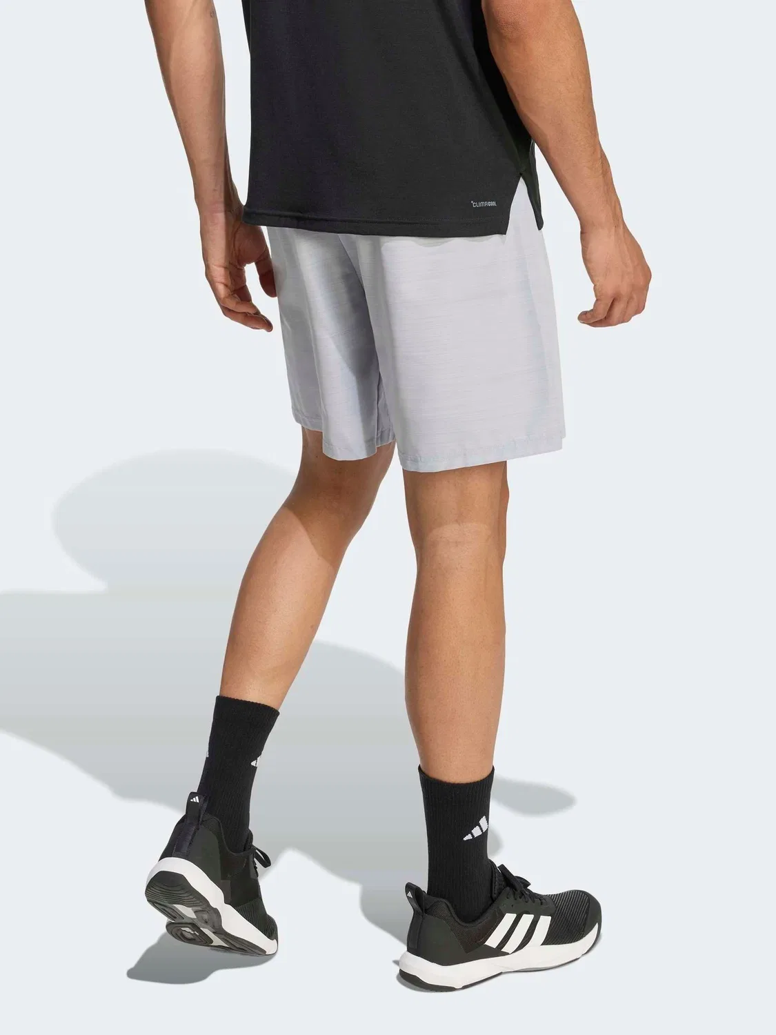 Шорты тренировочные Workout Essentials Base Melange Woven adidas, серый