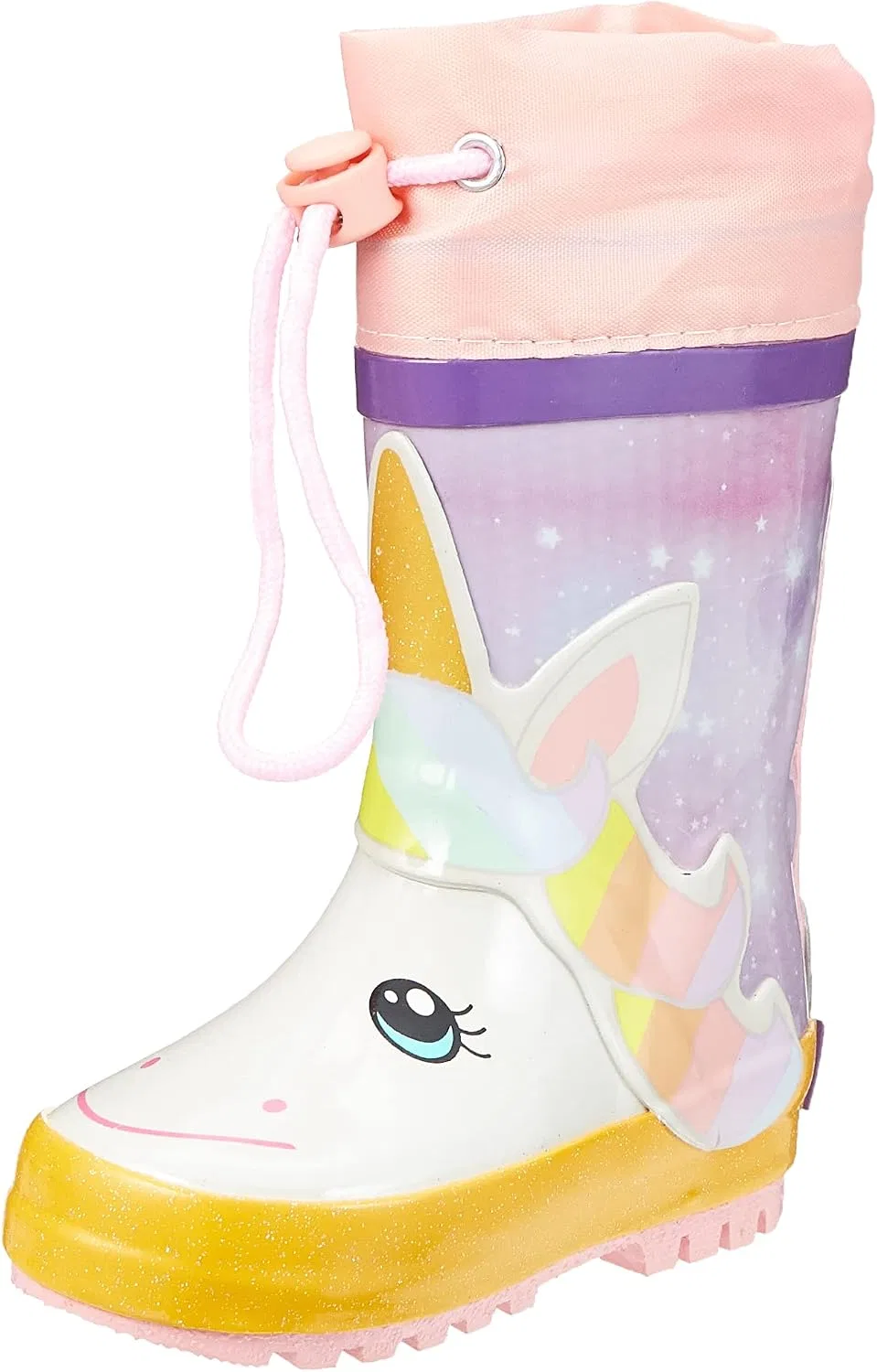 Детские сапоги для девочек с шнурком Playshoes, Unicorn