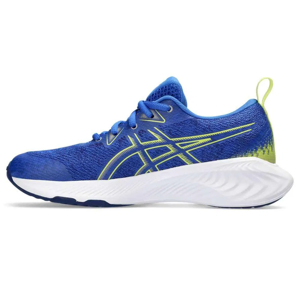 Детские кроссовки для мальчиков беговые Gel-Cumulus 25 GS ASICS, Illusion Blue Glow Yellow — фото 3