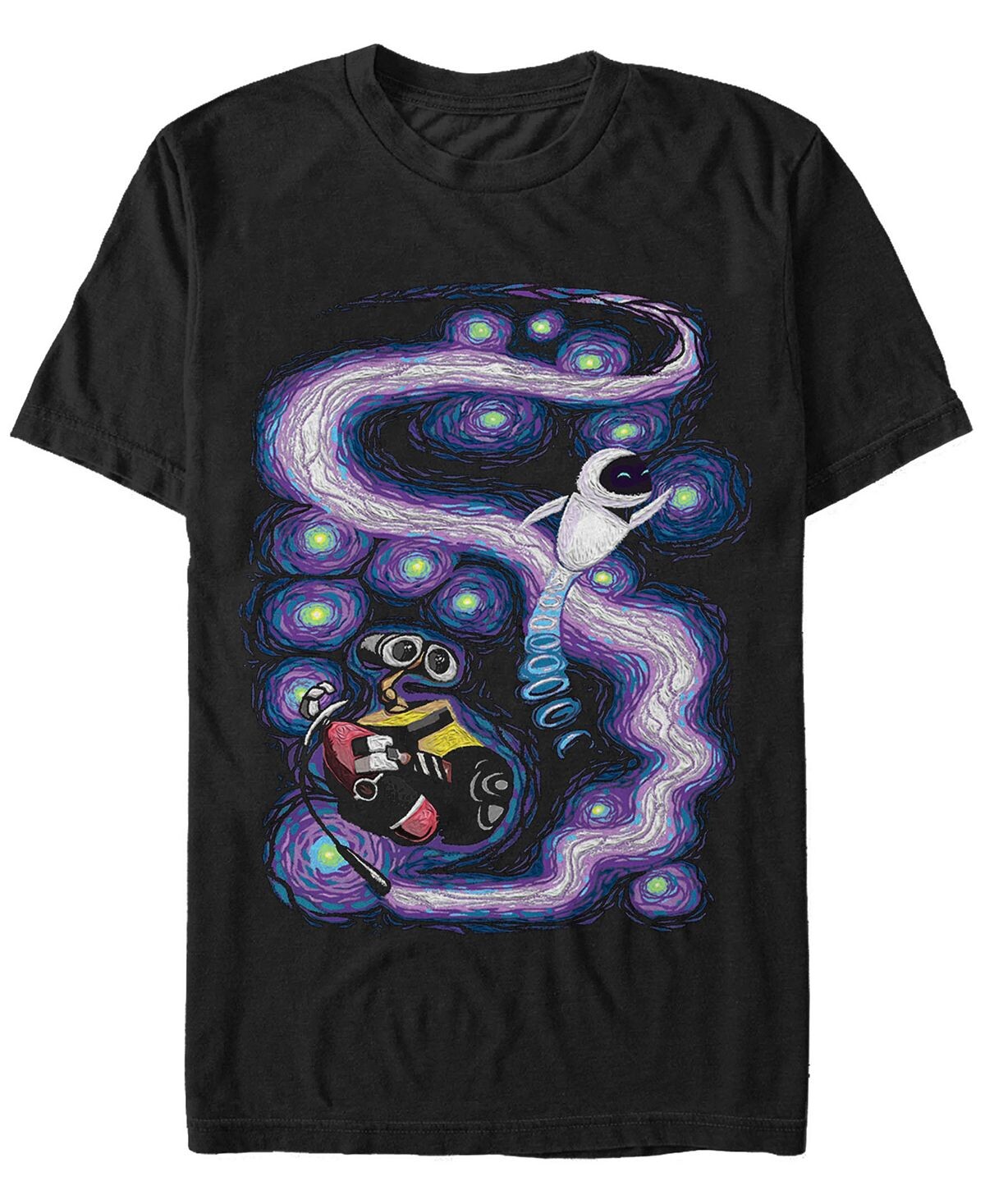 

Мужская футболка с коротким рукавом disney pixar starry night dancing in space Fifth Sun, черный