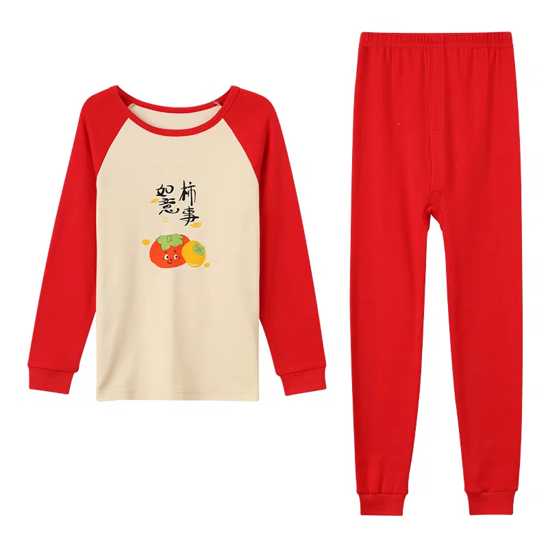 Детское комплект нижнего белья для мальчиков хлопковый Red bean, China Red