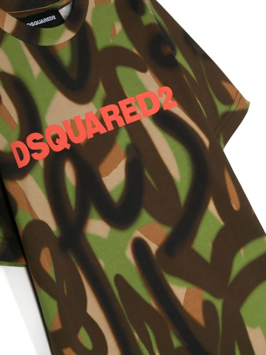 Футболка с принтом для детей DSQUARED2, зеленый — фото 3