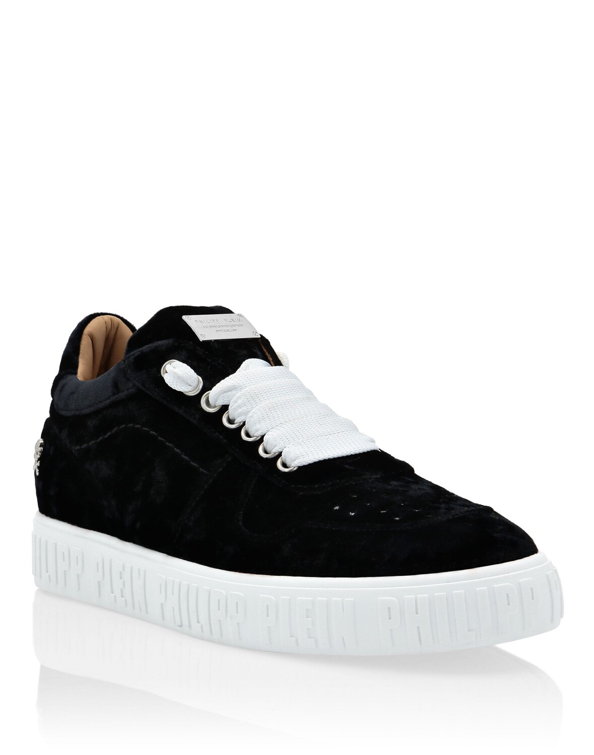 

Бархатные кроссовки Plein Hurricane Philipp Plein, черный