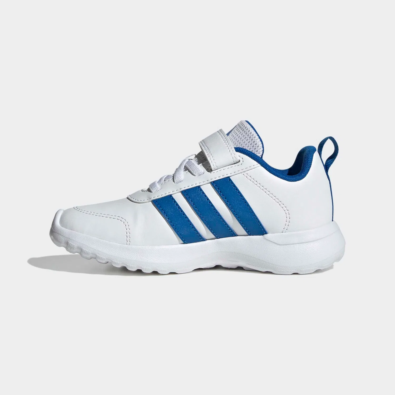 Детские спортивные кроссовки на липучке Adidas Sportswear, Cloud White/Bright Royal/Ftwr White — фото 3