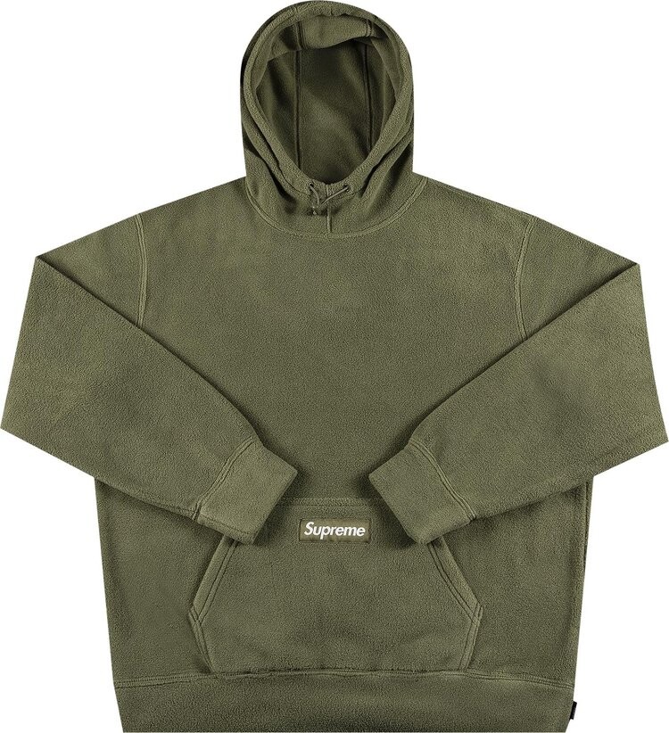 

Толстовка Supreme Polartec Hooded Sweatshirt 'Light Olive', зеленый