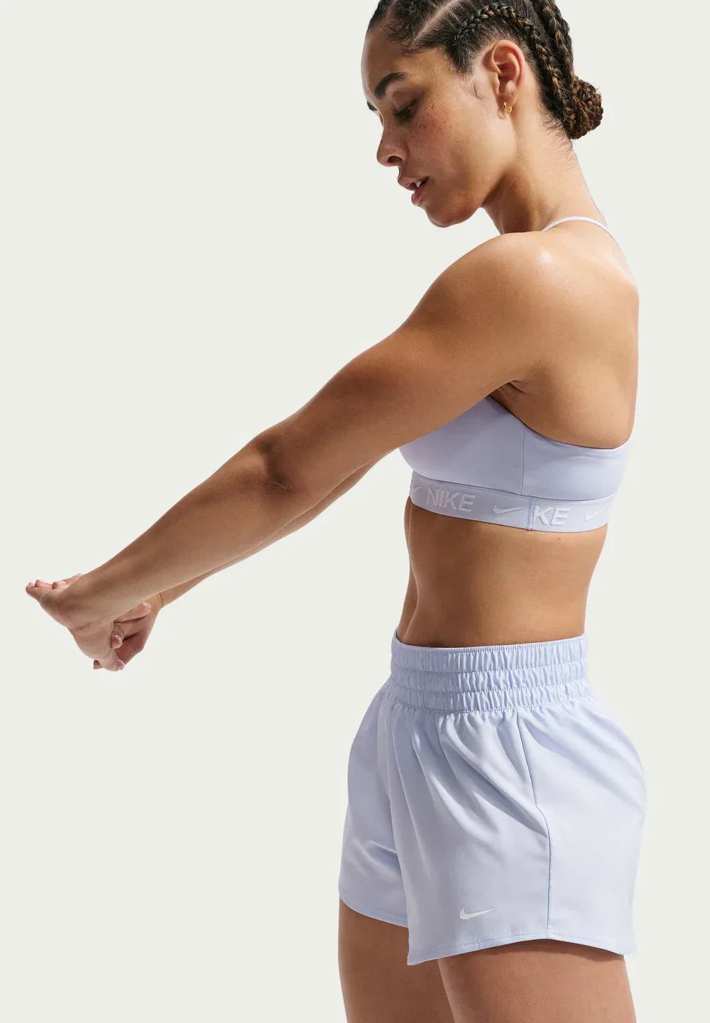 W nk one df mr 3in br short - спортивные шорты Nike Performance, Hydrogen Blue/White — фото 4